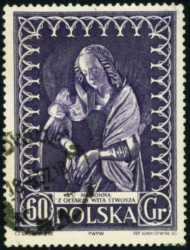 Искусство Польша 1956 год 1 марка