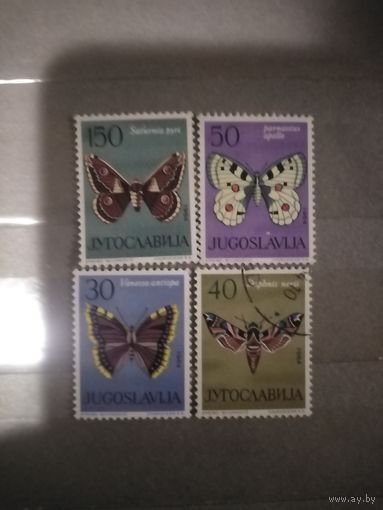 Югославия. 1964г. Бабочки.