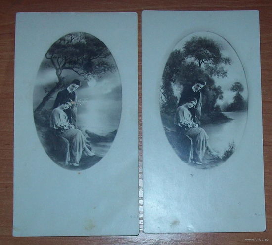 2 старые фото-открытки одним лотом 1930-1931 года.