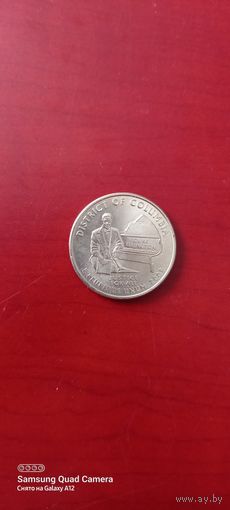 США, 25 центов 2009, Колумбия, D.