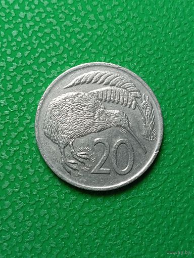 Новая Зеландия 20 центов 1976 года