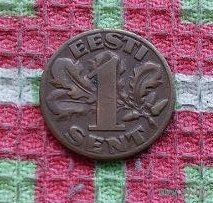 Эстония 1 цент 1929 года