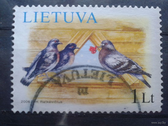 Литва 2006 Рождество, голуби
