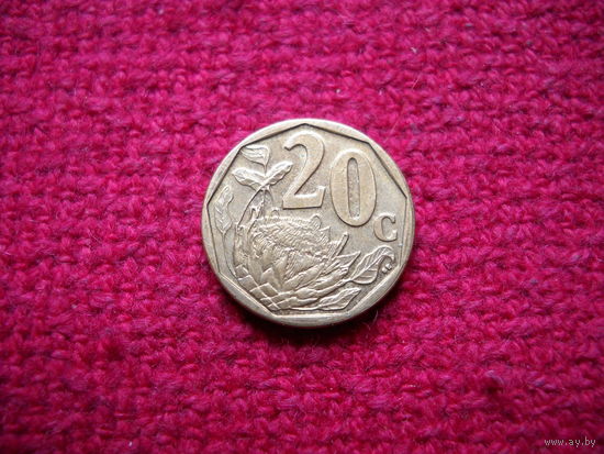 ЮАР. Южная Африка 20 центов 2009 г.