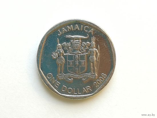 1 доллар 2008 года. Ямайка. Монета А3-6-2