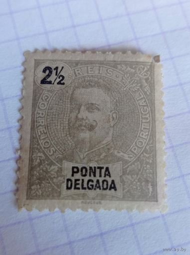 Португалия 1897. Азорские острова. Понта Делгада. Карлос 1