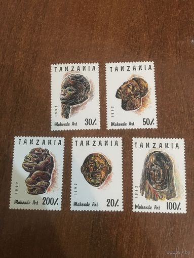 Танзания 1992. Резка по дереву. Полная серия