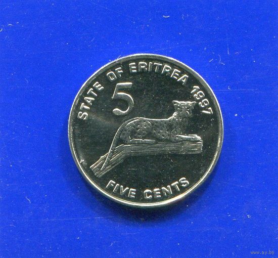 Эритрея 5 центов 1997 UNC