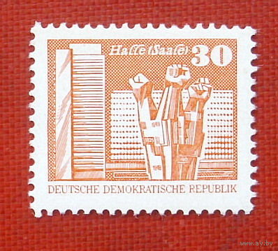 ГДР. Стандарт. ( 1 марка ) 1981 года. 6-5.
