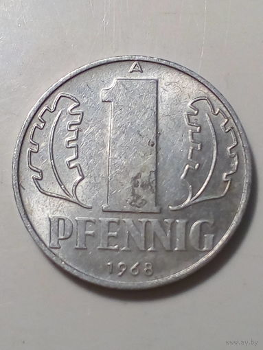 1  пфеннига ГДР 1968