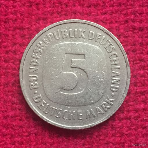Германия ФРГ 5 марок 1977 г. G