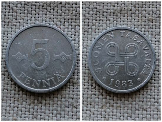 Финляндия 5 пенни 1983