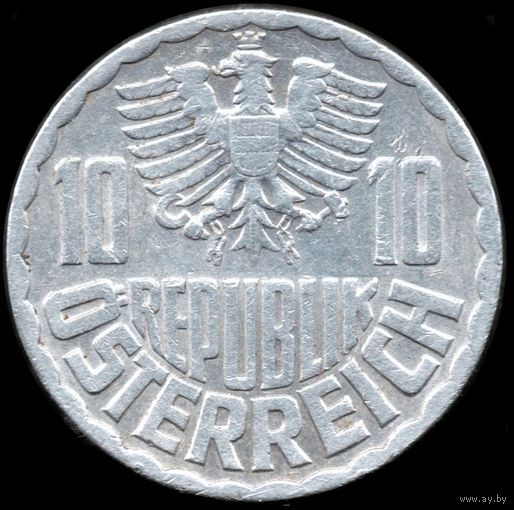 Австрия 10 грошей 1977 г. КМ#2878 (1-1)