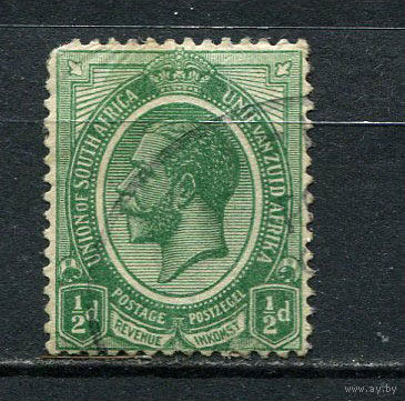 Британские колонии - Южно-Африканский союз - 1913/1924 - Король Георг V 1/2P - [Mi.2Aa] - 1 марка. Гашеная.  (Лот 19EO)-T7P1