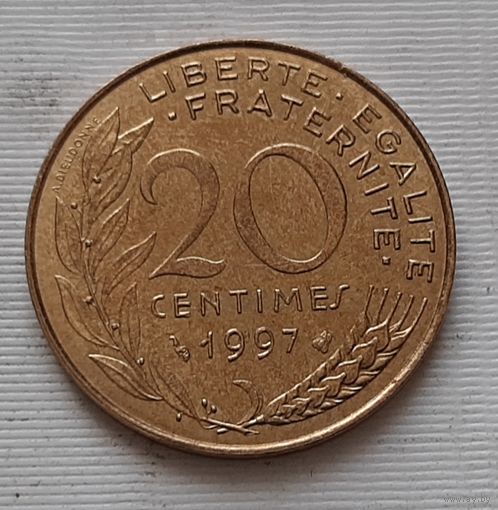 20 сантимов 1997 г. Франция