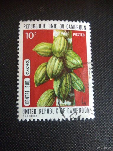 Камерун. Какао. 1973г. гашеная