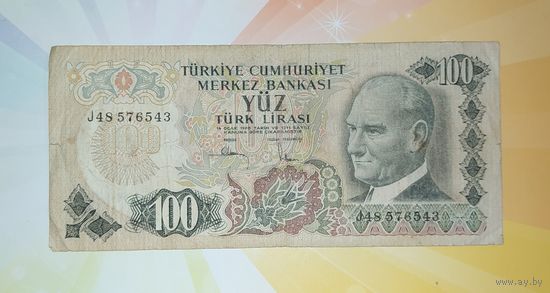 Турция 100 лир 1970г.