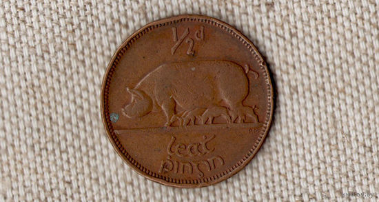 Ирландия 1/2 пол 0,5 пенни 1942/фауна(Bh)