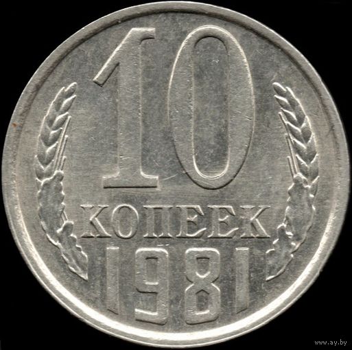СССР 10 копеек 1981 г. Y#130 (114)