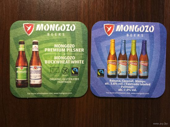 Подставка под пиво Mongozo /Бельгия/ No 1