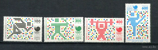 Турция - 1988 - Летние Олимпийские игры - [Mi. 2824-2827] - полная серия - 4 марки. MNH.  (LOT A69)
