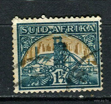 Южная Африка - 1941 - Шахта 1 1/2Р - [Mi.138] - 1 марка. Гашеная.  (Лот 86CL)