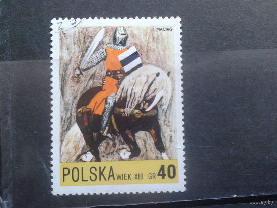 Польша, 1972, Всадник 13 век