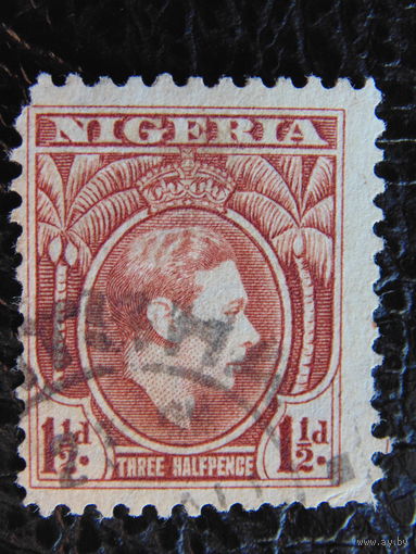 Нигерия.  Король Георг VI. 1938 г.