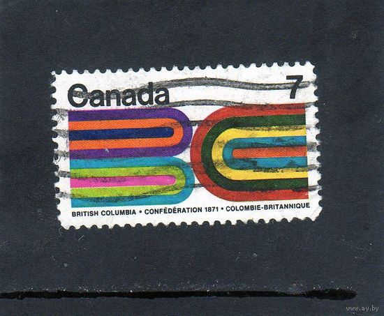 Канада. Ми-485. 100 лет со дня вступления Британская Колумбии в Канадскую Конфедерацию. 1981..