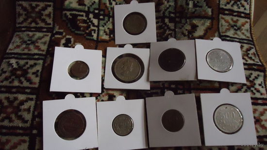 9 монет разных.редких
