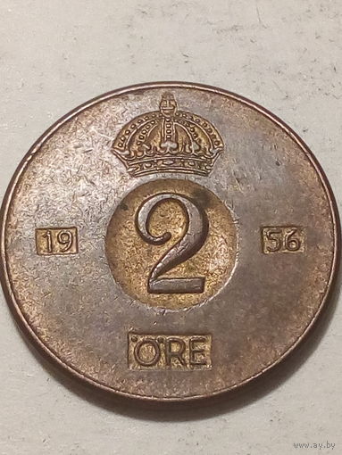 2 эре Швеция 1956