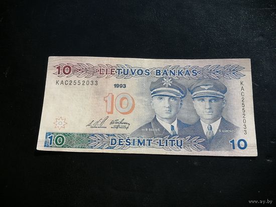 10 лит  Литва 1993