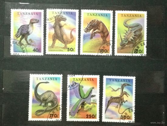 Танзания 1994. Фауна. Доисторические животные. Полная серия