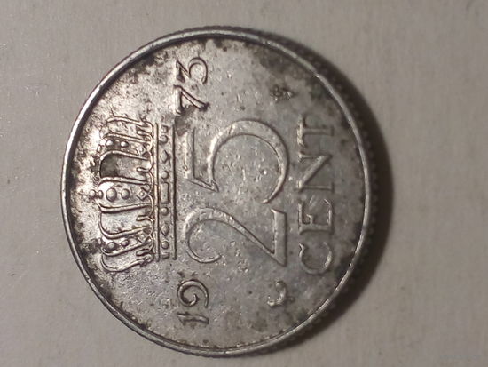 25 цент Нидерланды 1973