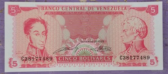 5 боливар 1989 Венесуэла. Возможен обмен