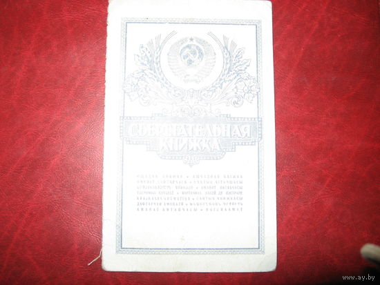 Сберегательная книжка СССР (образца 1991 года)