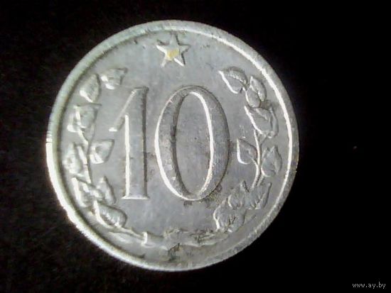 Монеты.Европа.Чехословакия 10 Геллеров 1962.