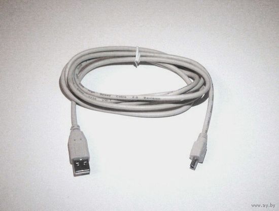 Кабель USB - Mini4B-USB. Длина: 1.70м. Белый цвет.