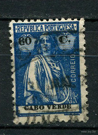 Португальские колонии - Кабо-Верде - 1921/1922 - Жница 60C - [Mi.189] - 1 марка. Гашеная.  (Лот 113BK)