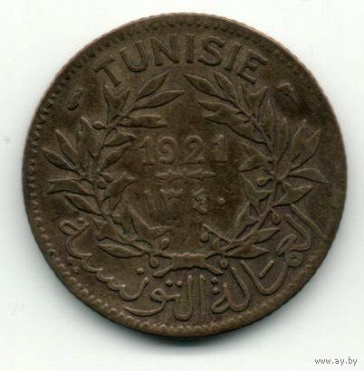1 франк 1921 Французский Тунис