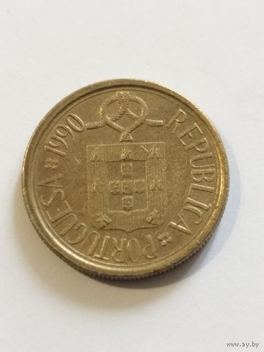 Португалия 5 эскудо 1990
