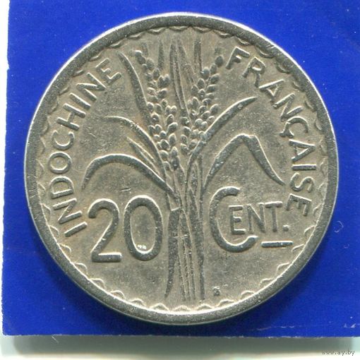 Французский Индокитай 20 сантимов ( центов ) 1941 S