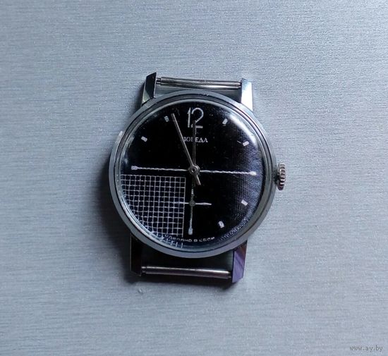 Часы наручные мужские "Победа", 2602, 15 камней, 70-х г. СССР.