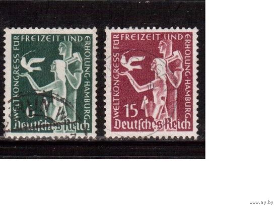 Германия(-1936,(Мих.622-623)  гаш. , Конгресс  в Гамбурге(3)