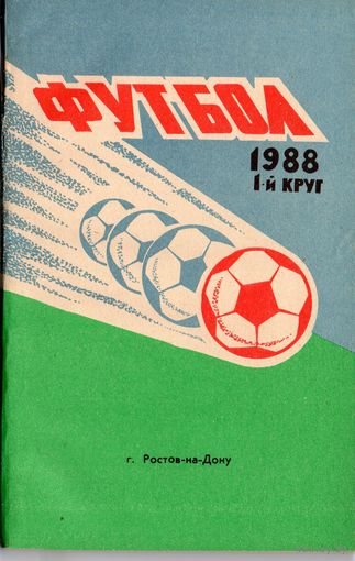 Футбол 1988. 1-й круг. Ростов/Дон.