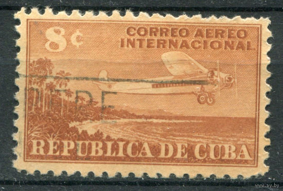 Куба - 1948г. - авиация, авиапочта - 1 марка - полная серия, гашёная [Mi 220]. Без МЦ!