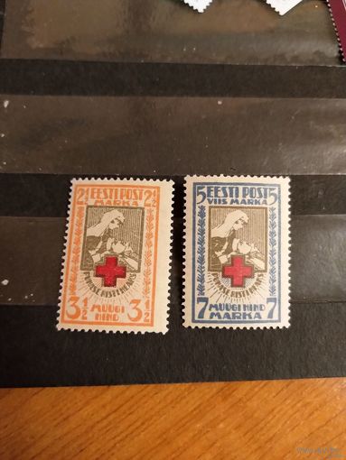 1921 Эстония Красный Крест медицина чистая полная серия MNH** (4-12)