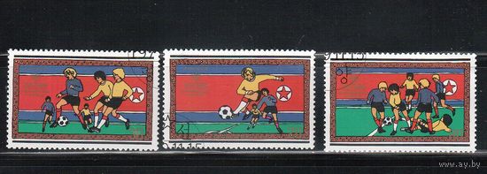 КНДР-1979(Мих.1933-1936) , гаш. , Спорт, Футбол  (полная серия)