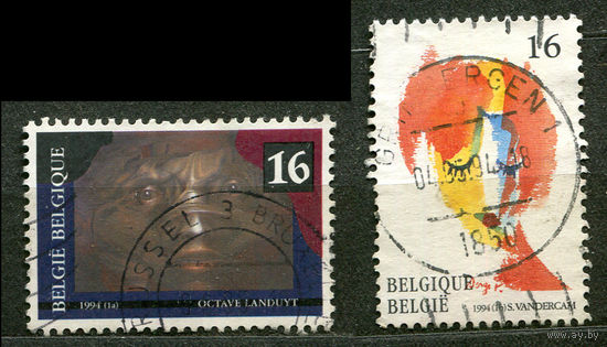 Живопись, современное искусство. Бельгия. 1994. Полная серия 2 марки