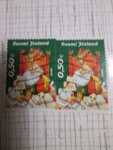 Марка Финляндии 2005 года. Рождество, Санта Клаус